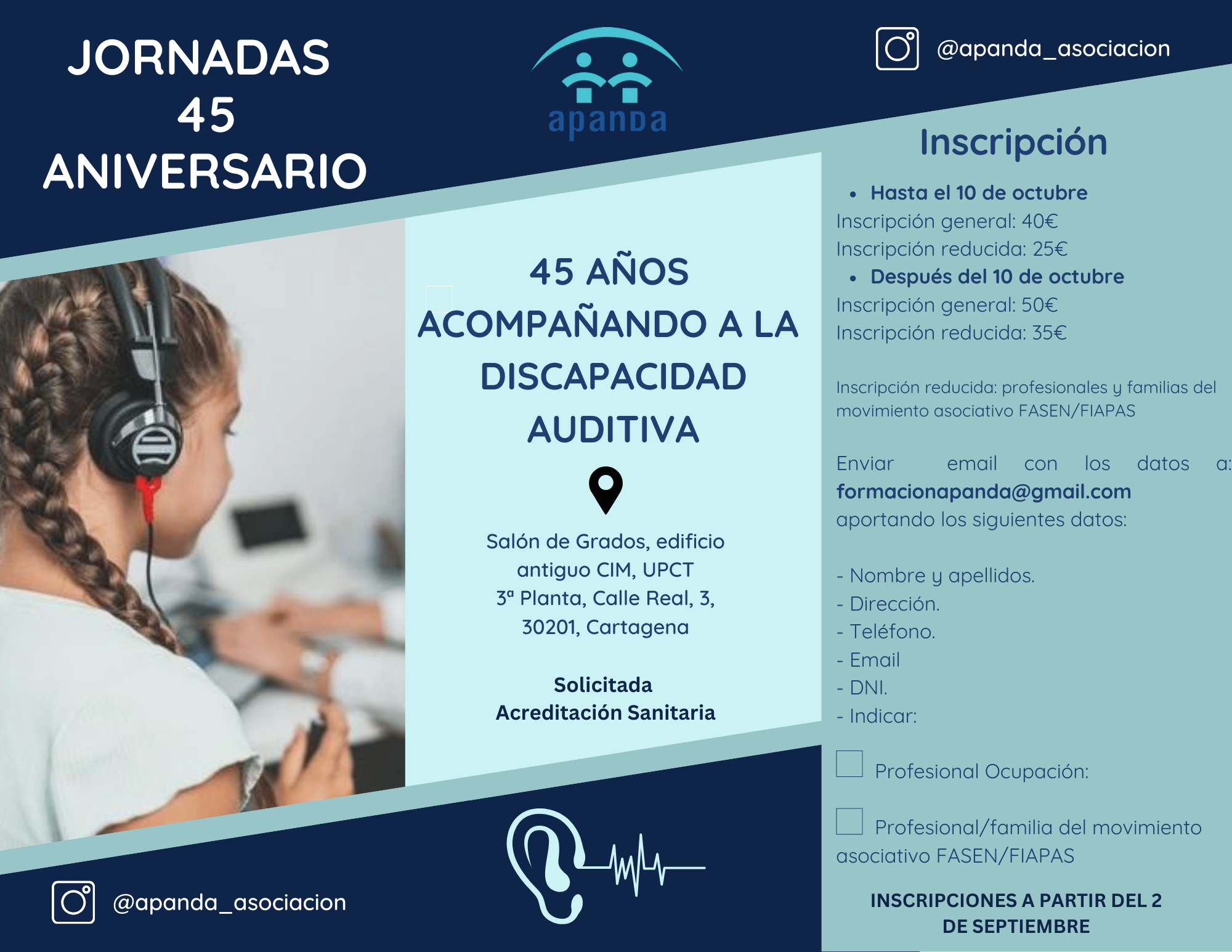 Jornadas 45 Aniversario APANDA